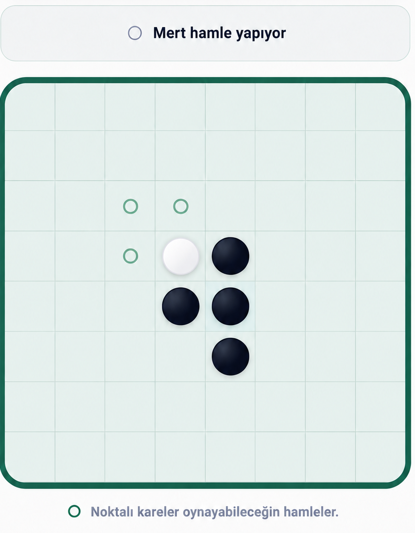 Reversi oyun ekranı